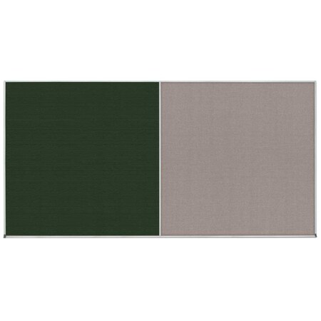 United Visual Products Enclosed Corkboard, 1 Door, 18"x24", 4" Fra UV3414-SATIN-KEYLIME
